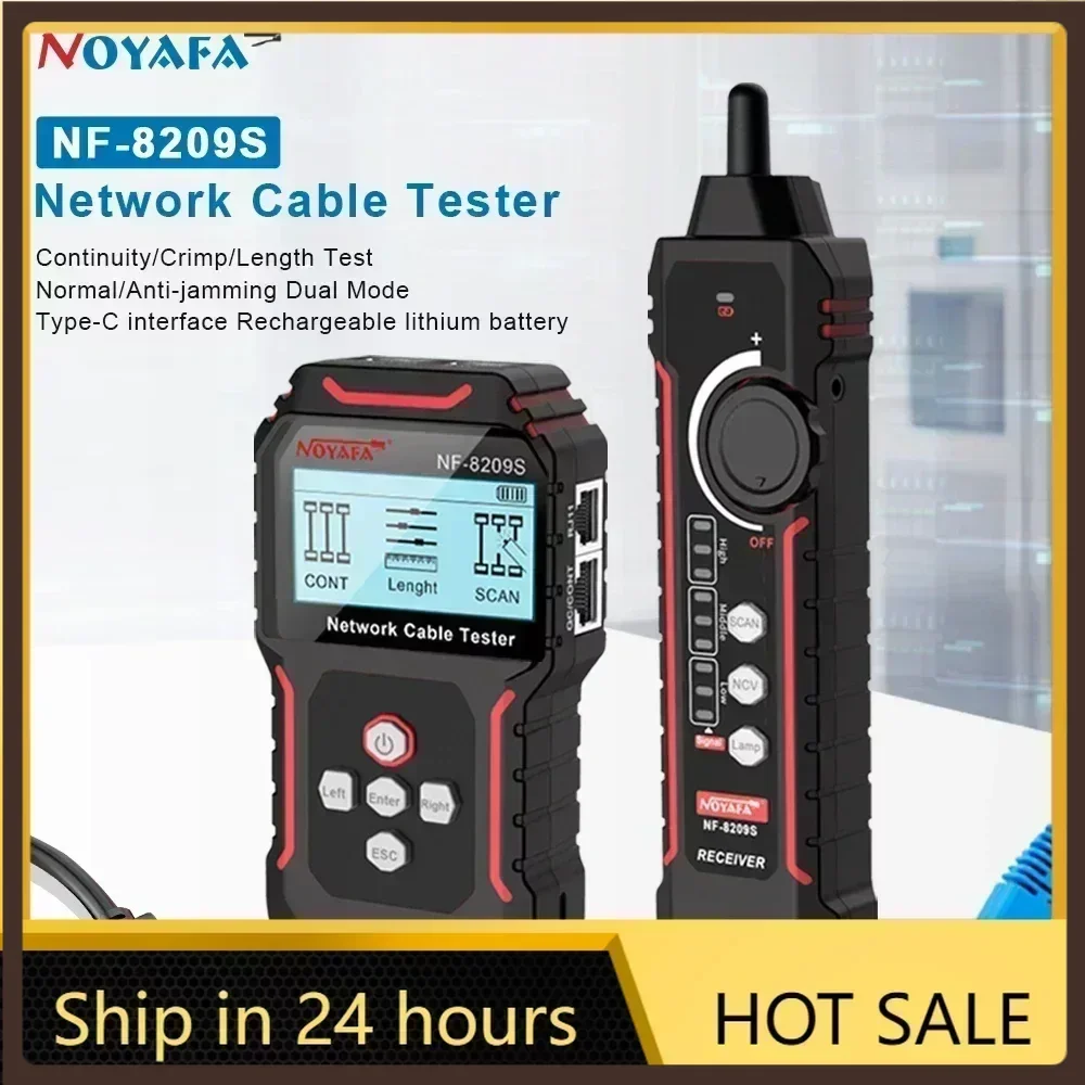 NEW HOT FANYUE NF-8209S Network Cable Tester Cable Tracker Cat5 Cat6 PoE Tester Detect Length Continuity Test with NCV & Lamp
NEW HOT FANYUE NF-8209S Network Cable Tester Cable Tracker Cat5 Cat6 PoE Tester Detect Length Continuity Test with NCV & Lamp