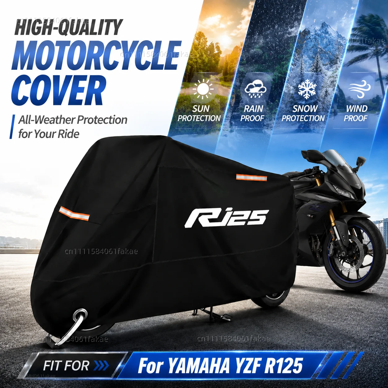 Motorcycle Cover Waterproof Outdoor All Season Dustproof UV Protective Moto Scooter Rain Cover For YAMAHA YZF R125 YZFR125 YZF
Motorcycle Cover Waterproof Outdoor All Season Dustproof UV Protective Moto Scooter Rain Cover For YAMAHA YZF R125 YZFR125 YZF