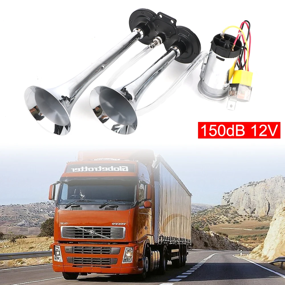 Car Electric Horn 12V For Motorcycle Boat Truck Modification With Air Compressor 12V 80A Relay Dual Trumpets 150dB Loud
Car Electric Horn 12V For Motorcycle Boat Truck Modification With Air Compressor 12V 80A Relay Dual Trumpets 150dB Loud
