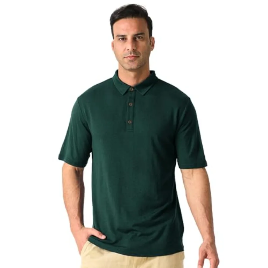 Merino Protect 100% Merino Wool Polo Shirts Mens Anti-Odor Short Sleeve Moisture Wicking Base Layer for Travel
Merino Protect 100% Merino Wool Polo Shirts Mens Anti-Odor Short Sleeve Moisture Wicking Base Layer for Travel