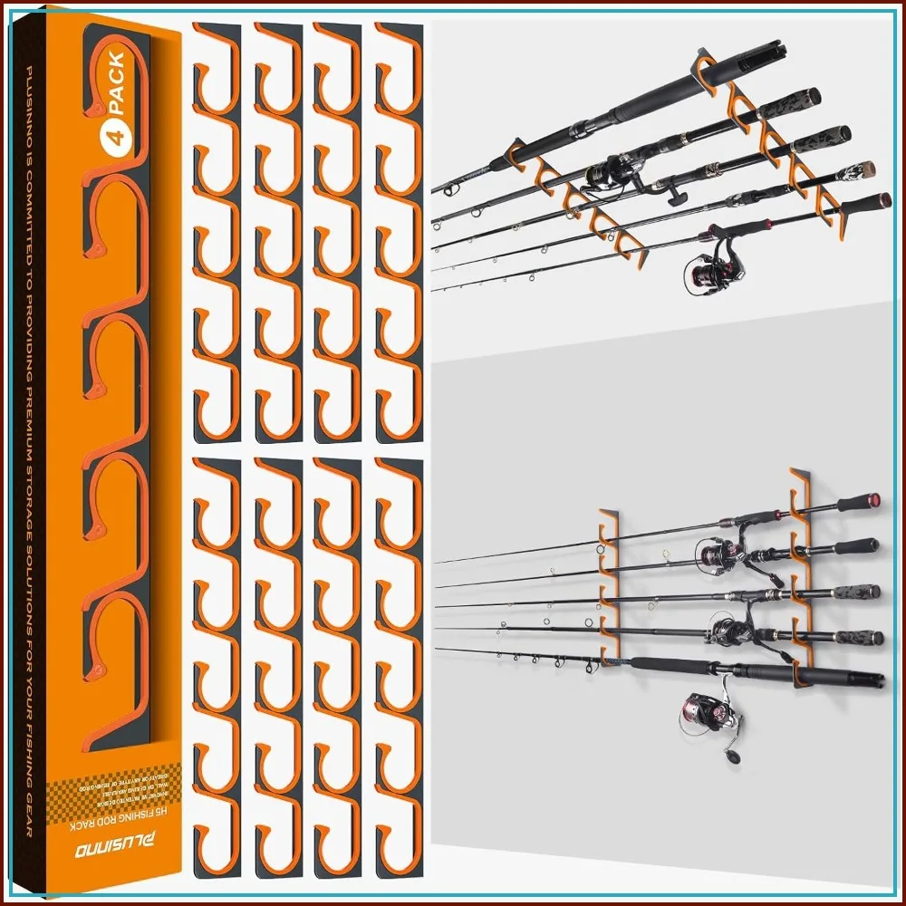 Horizontal Fishing Rod Holders for Garage, Wall Ceiling Mounted, Holds 5/10/20 Rods, Aviation Aluminum Rack for Men
Horizontal Fishing Rod Holders for Garage, Wall Ceiling Mounted, Holds 5/10/20 Rods, Aviation Aluminum Rack for Men