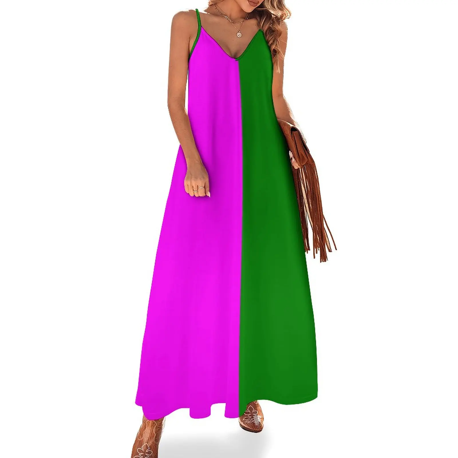 Green and Pink Sleeveless Dress long sleeve dresses womens dress dress party night
Green and Pink Sleeveless Dress long sleeve dresses womens dress dress party night