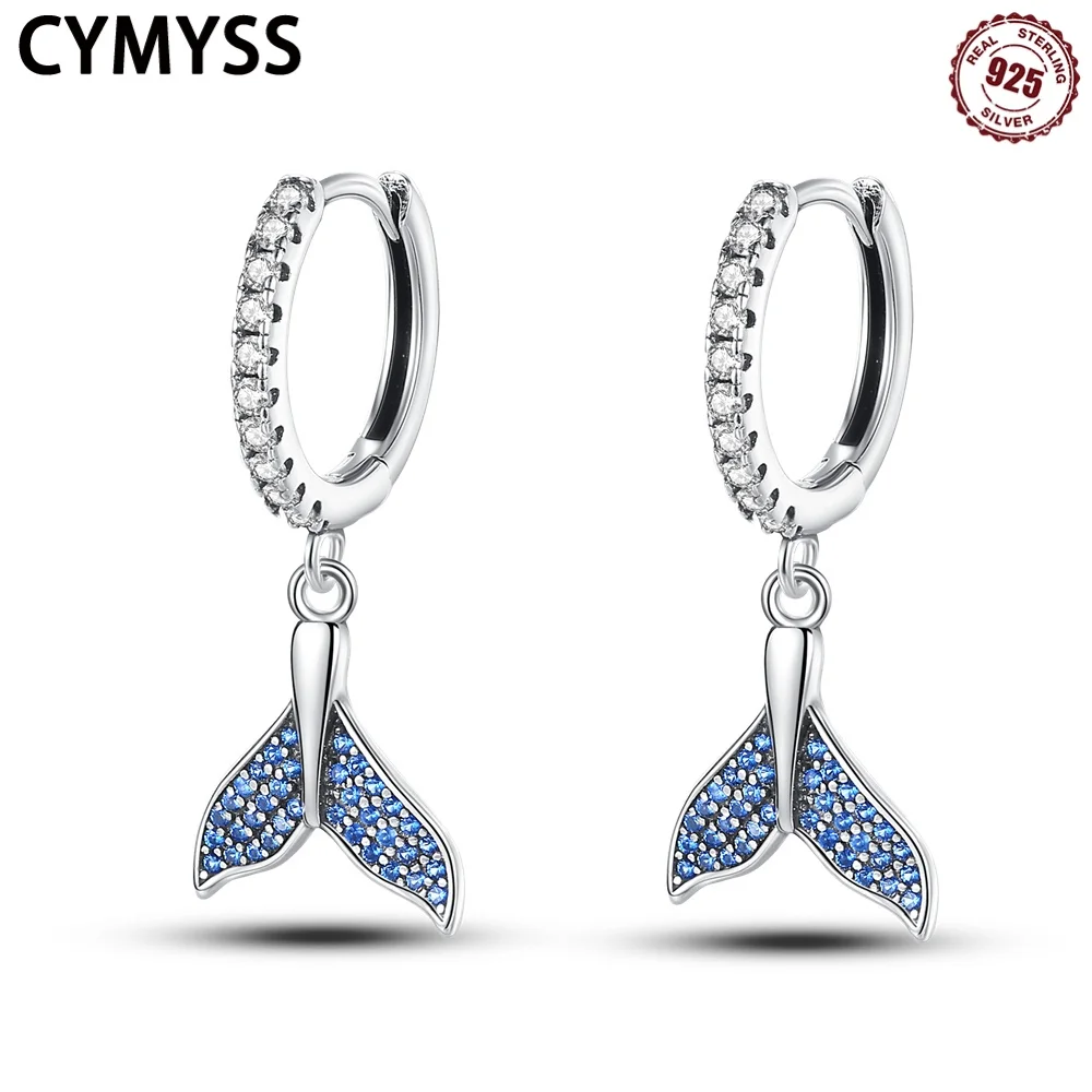 CYMYSS 2025 New S925 Sterling Silver Ocean Zircon Fish Earrings Boutique Birthday Party Gift Jewelry Zircon Women's Earrings
CYMYSS 2025 New S925 Sterling Silver Ocean Zircon Fish Earrings Boutique Birthday Party Gift Jewelry Zircon Women's Earrings