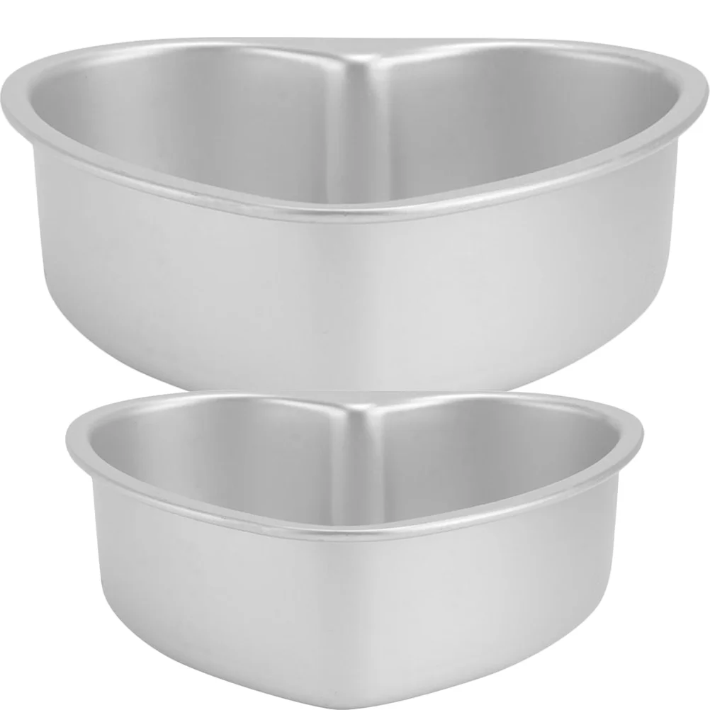 2 Pcs Heart Cake Mold Pan Microwave Baking Shaped Oven Plate Aluminum Alloy Pans with Removable Bottom
2 Pcs Heart Cake Mold Pan Microwave Baking Shaped Oven Plate Aluminum Alloy Pans with Removable Bottom