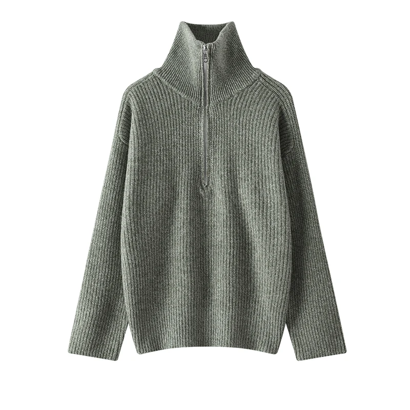 Loose Casual Floral Yarn 100% Pure Wool Sweater for Women 2024 Autumn/Winter Thickened Half-Zip Lapel Pullover Knitted Base Top
Loose Casual Floral Yarn 100% Pure Wool Sweater for Women 2024 Autumn/Winter Thickened Half-Zip Lapel Pullover Knitted Base Top