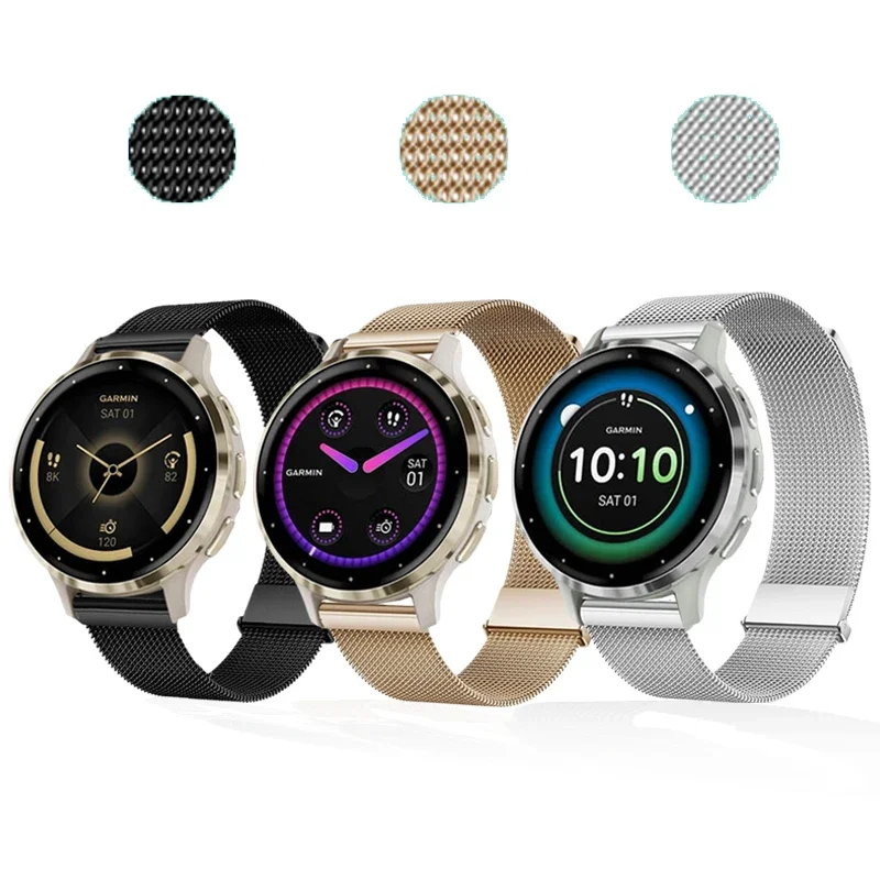 Milanese Strap for Garmin Venu 3s Magnetic Clasp Quick Release Adjustable Mesh Watch Strap Band for Garmin Venu 2S VENU 3S
Milanese Strap for Garmin Venu 3s Magnetic Clasp Quick Release Adjustable Mesh Watch Strap Band for Garmin Venu 2S VENU 3S