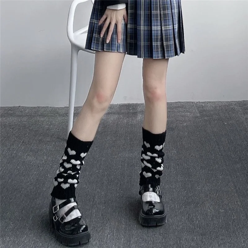 1 pair of cute black/pink heart-shaped sock covers for women, perfect for school attire, sleeve covers, Lolita style, fashionabl
1 pair of cute black/pink heart-shaped sock covers for women, perfect for school attire, sleeve covers, Lolita style, fashionabl