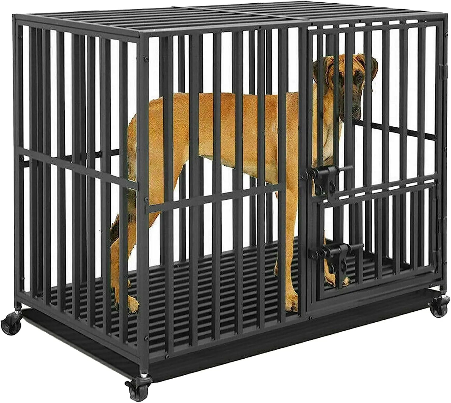 Heavy Duty Metal Dog Crate Luxury Outdoor Dog House for Big Dogs
Heavy Duty Metal Dog Crate Luxury Outdoor Dog House for Big Dogs
