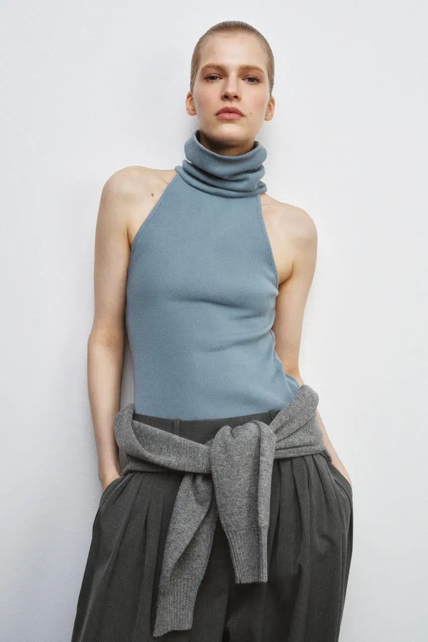 YY66761 Spring 26 New European and American Trade Fashion Versatile High Collar Sleeveless Straight Tube Knitted Top 4786008
YY66761 Spring 26 New European and American Trade Fashion Versatile High Collar Sleeveless Straight Tube Knitted Top 4786008