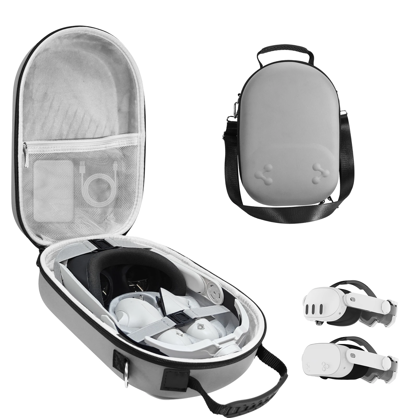Hard Carrying Case Drop-resistant Portable Storage Bag Travel Carry Bag for Meta Quest 3/3S VR Headset Controller Accessories
Hard Carrying Case Drop-resistant Portable Storage Bag Travel Carry Bag for Meta Quest 3/3S VR Headset Controller Accessories