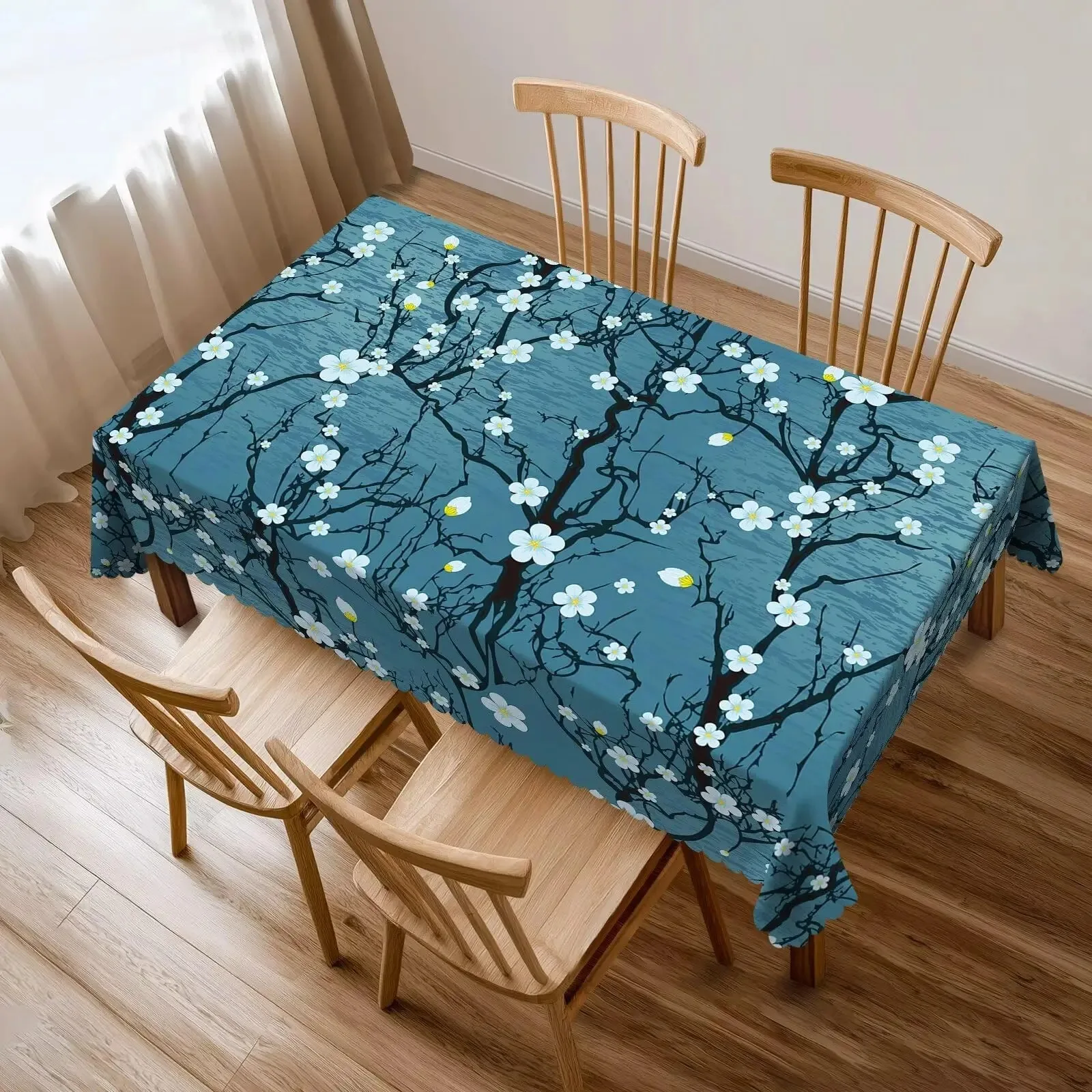Flower Pattern Table Cover Waterproof Polyester 2D Flat Printed Durable Tablecloth For Indoor Outdoor Everyday Dining Use
Flower Pattern Table Cover Waterproof Polyester 2D Flat Printed Durable Tablecloth For Indoor Outdoor Everyday Dining Use