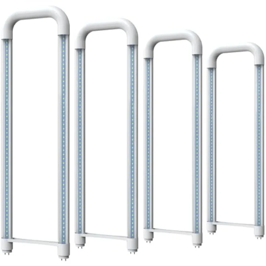 U Shaped LED Tube Lights T8 T12 18W 40W Equiv. 6000K Super Bright 2000LM Fluorescent Light Tube Replacement Ballast Bypass Dual
U Shaped LED Tube Lights T8 T12 18W 40W Equiv. 6000K Super Bright 2000LM Fluorescent Light Tube Replacement Ballast Bypass Dual