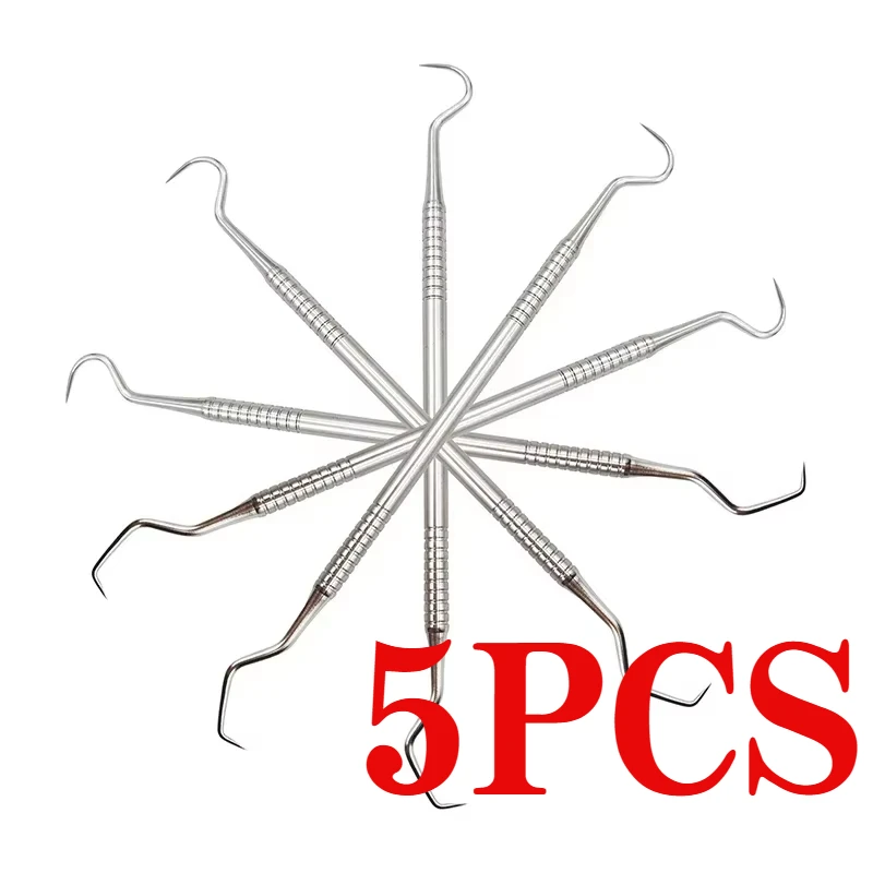 5Pcs Dentist Double Ends Stainless Steel Teeth Clean Hygiene Explorer Probe Hook Pick Dental Instrument Tools
5Pcs Dentist Double Ends Stainless Steel Teeth Clean Hygiene Explorer Probe Hook Pick Dental Instrument Tools