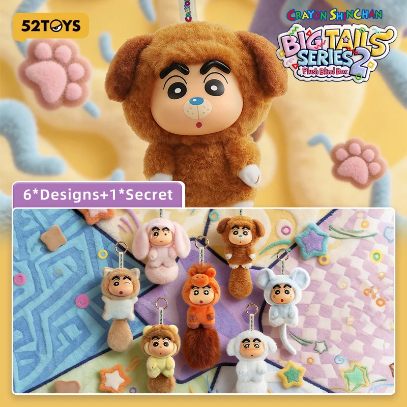 52TOYS Blind Box Crayon Shin-chan Big Tails Series 2 Plush Bli Kawaii Anime Action Figure Cartoon Model Surprise Box Mystery Box
52TOYS Blind Box Crayon Shin-chan Big Tails Series 2 Plush Bli Kawaii Anime Action Figure Cartoon Model Surprise Box Mystery Box