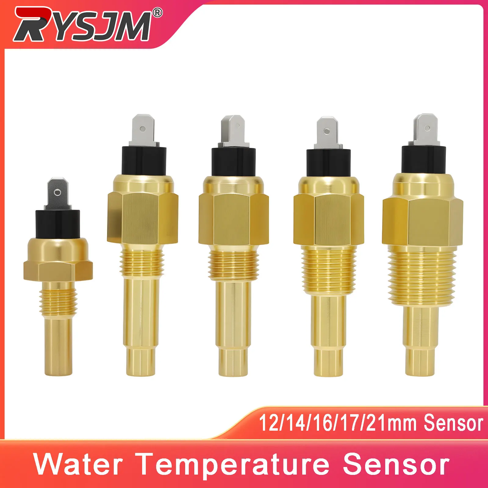 12MM 14MM 16MM 17MM 21MM Water Temperature Sensor NPT1/4 NPT3/8 NPT1/2 Water Temp Sensor For Car Boat Marine
12MM 14MM 16MM 17MM 21MM Water Temperature Sensor NPT1/4 NPT3/8 NPT1/2 Water Temp Sensor For Car Boat Marine