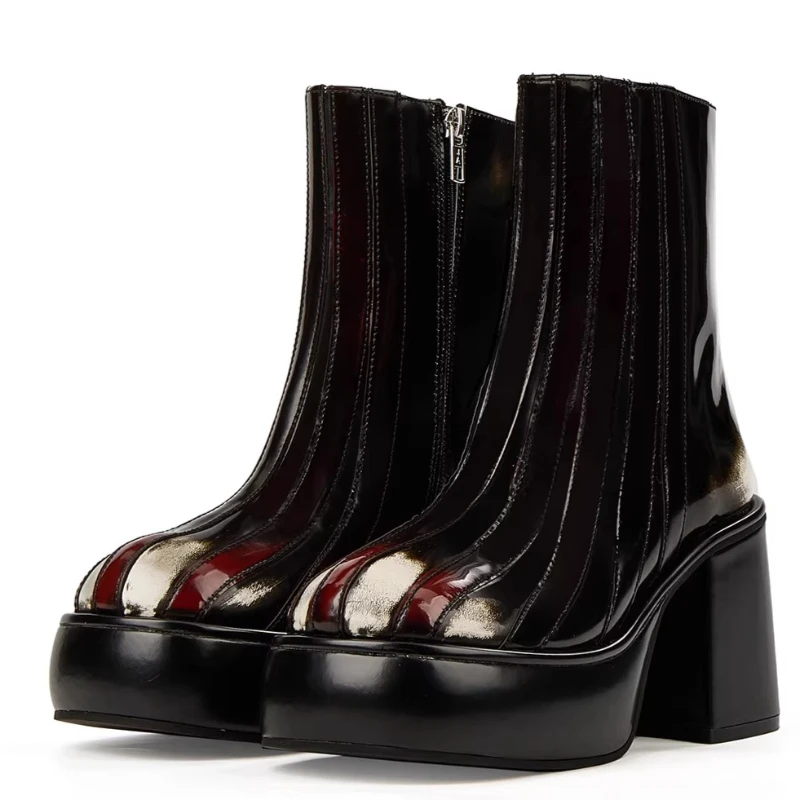 European America Style Street Fashion Mid-Calf Boots Shoes for Super High-heeled Comfortable Breathable Height-increasing Boots
European America Style Street Fashion Mid-Calf Boots Shoes for Super High-heeled Comfortable Breathable Height-increasing Boots