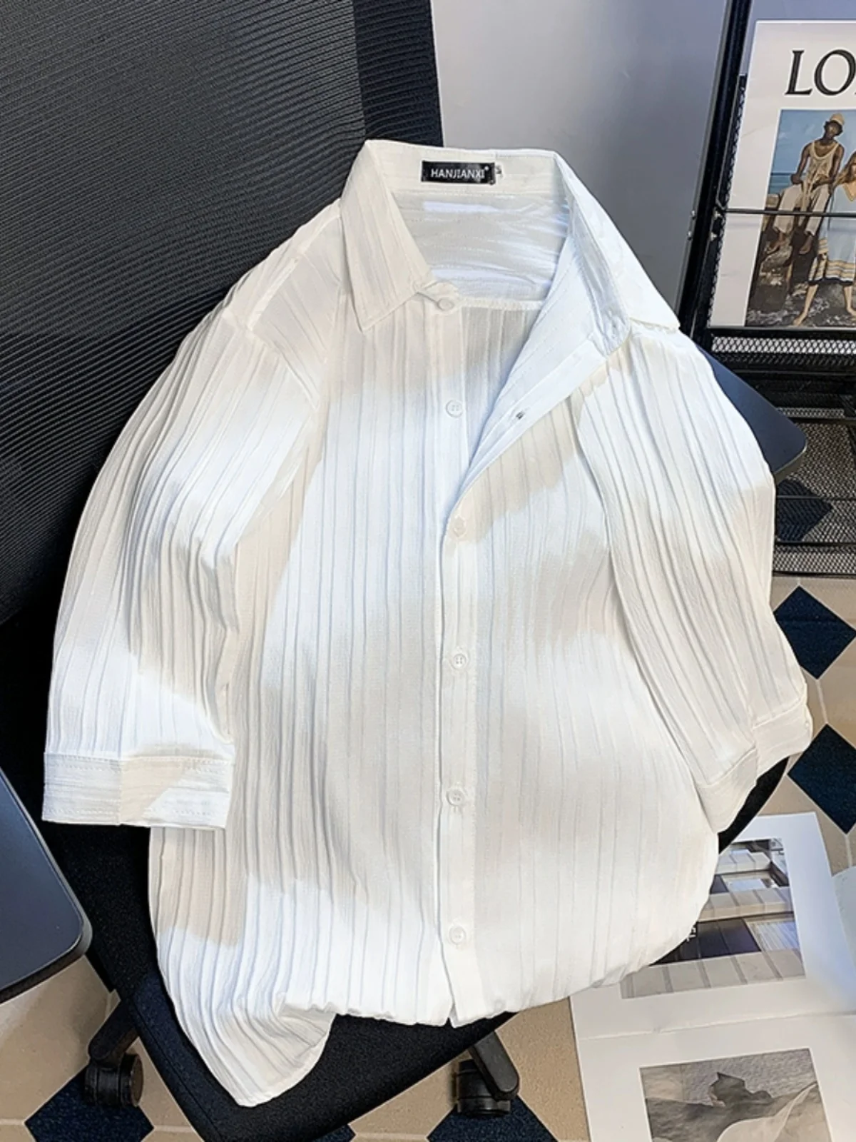 2024 Summer Quick Dry Short Sleeve Loose Striped Shirt Mens Thin Breathable Lapel Cargo Shirts Tops Outdoor Hiking Shirt A13
2024 Summer Quick Dry Short Sleeve Loose Striped Shirt Mens Thin Breathable Lapel Cargo Shirts Tops Outdoor Hiking Shirt A13