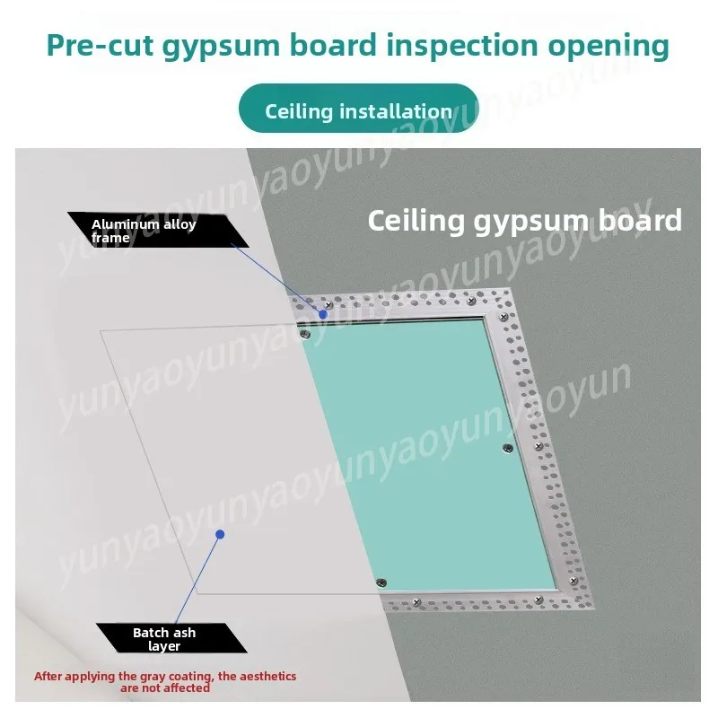 Universal Concealed Gypsum Board Inspection Port Cover Plate for Ceiling Air Conditioning Maintenance
Universal Concealed Gypsum Board Inspection Port Cover Plate for Ceiling Air Conditioning Maintenance