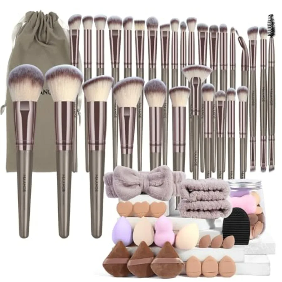 Makeup Brushes 51 Pcs Makeup Kit, Multi-functional Makeup Tool Set with Makeup Brush Foundation Brush Make up Brushes Set Bag
Makeup Brushes 51 Pcs Makeup Kit, Multi-functional Makeup Tool Set with Makeup Brush Foundation Brush Make up Brushes Set Bag