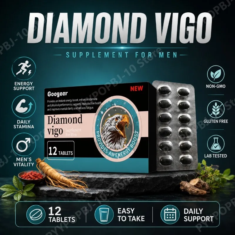 Diamond Vigo Men‘s Wellness Supplement Daily Vitality Support 12 Tablets
Diamond Vigo Men‘s Wellness Supplement Daily Vitality Support 12 Tablets