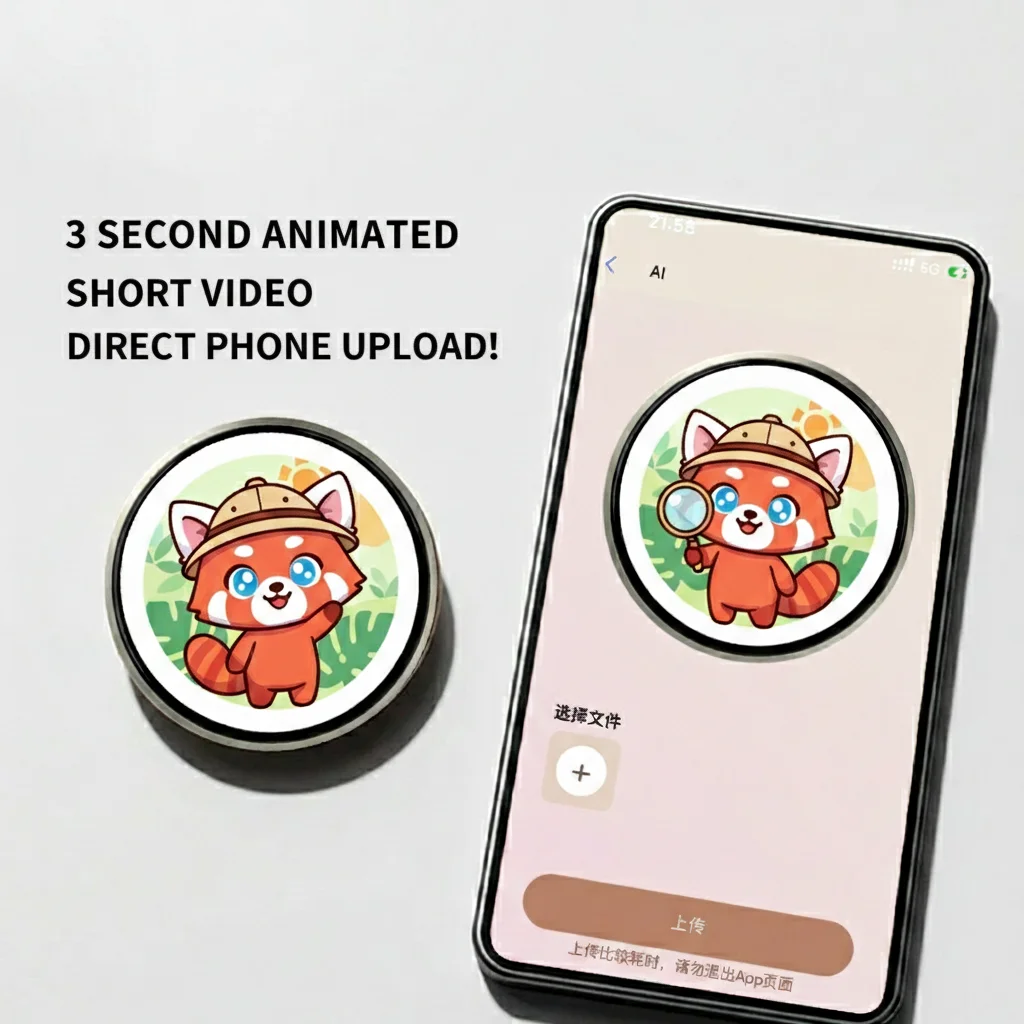 High-end Smart Bluetooth DIY Anime Style E-Badge Display, Dynamic Touch Screen LED Audible Video Player For Anime Fans Friends
High-end Smart Bluetooth DIY Anime Style E-Badge Display, Dynamic Touch Screen LED Audible Video Player For Anime Fans Friends