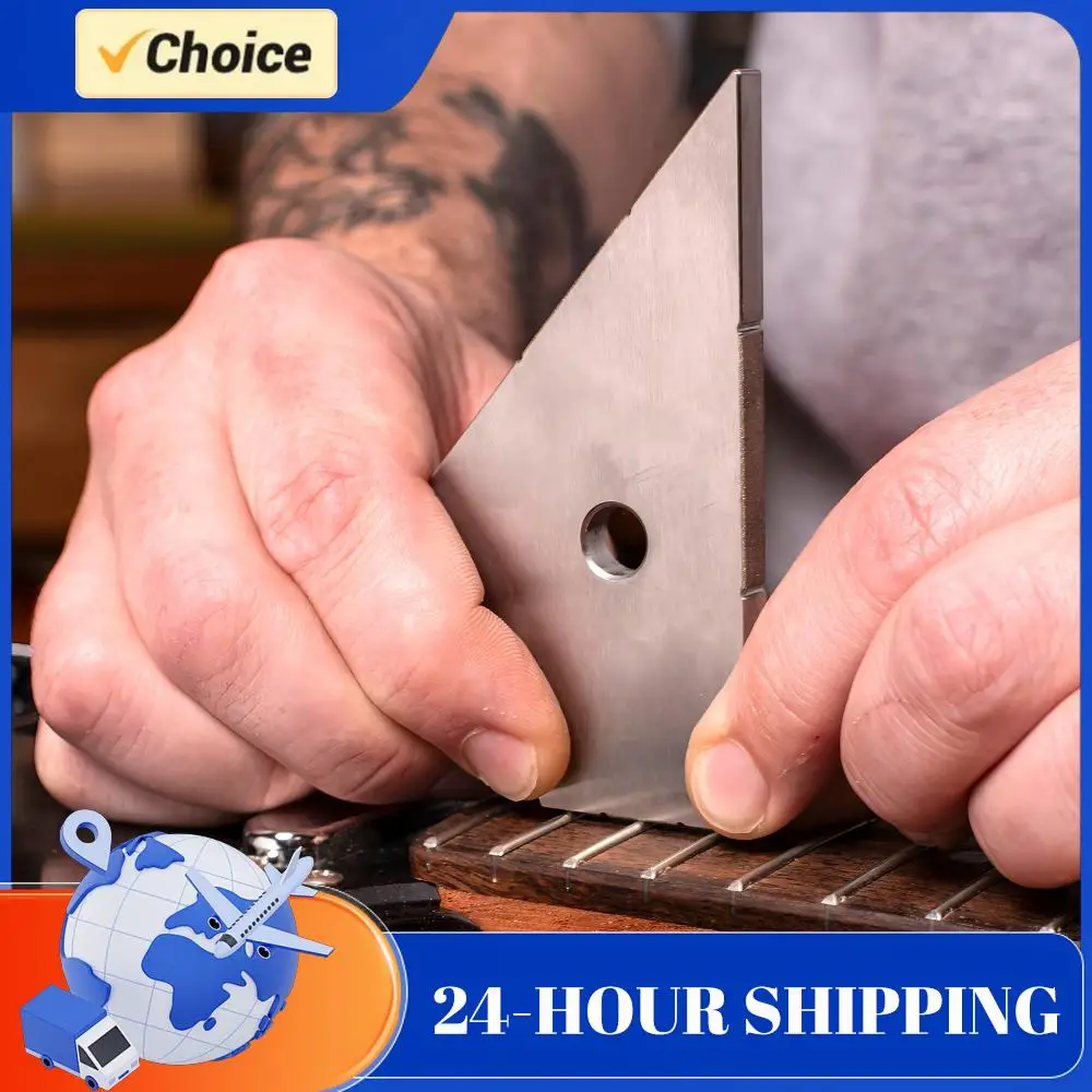 Guitar Fret Leveler File Stainless Steel Fret Crowning Tool Guitar Fret Straight Edge for Guitar Enthusiasts & Long Lasting Use