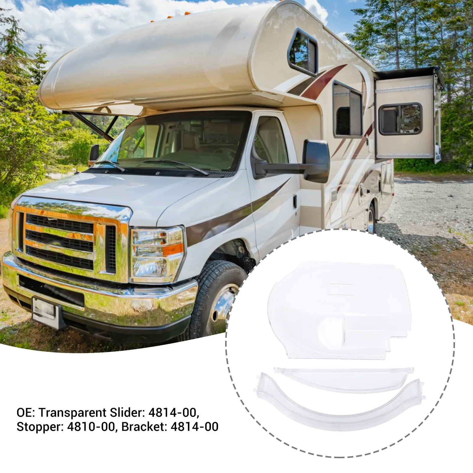 Screen Door Bubble Slider Kit 4814-00 Transparent 3 in 1 Design RV Screen Door Slider Kit RV Bubble Screen Door Slider Kit
Screen Door Bubble Slider Kit 4814-00 Transparent 3 in 1 Design RV Screen Door Slider Kit RV Bubble Screen Door Slider Kit