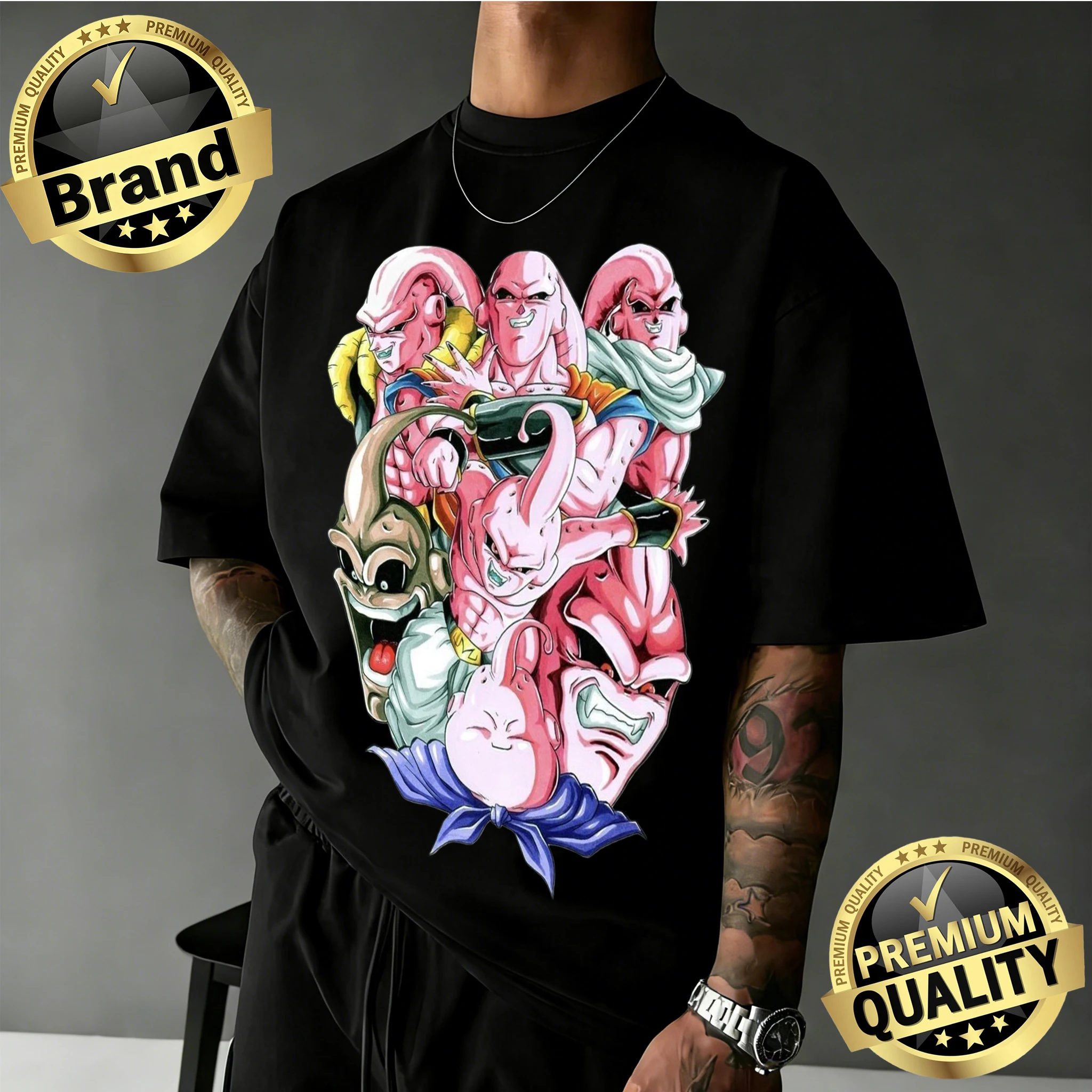 Футболка Dragon Ball для мужчин и женщин. Изготовлен из хлопка, это дышащая и комфортная летняя вещь с короткими рукавами.
Футболка Dragon Ball для мужчин и женщин. Изготовлен из хлопка, это дышащая и комфортная летняя вещь с короткими рукавами.