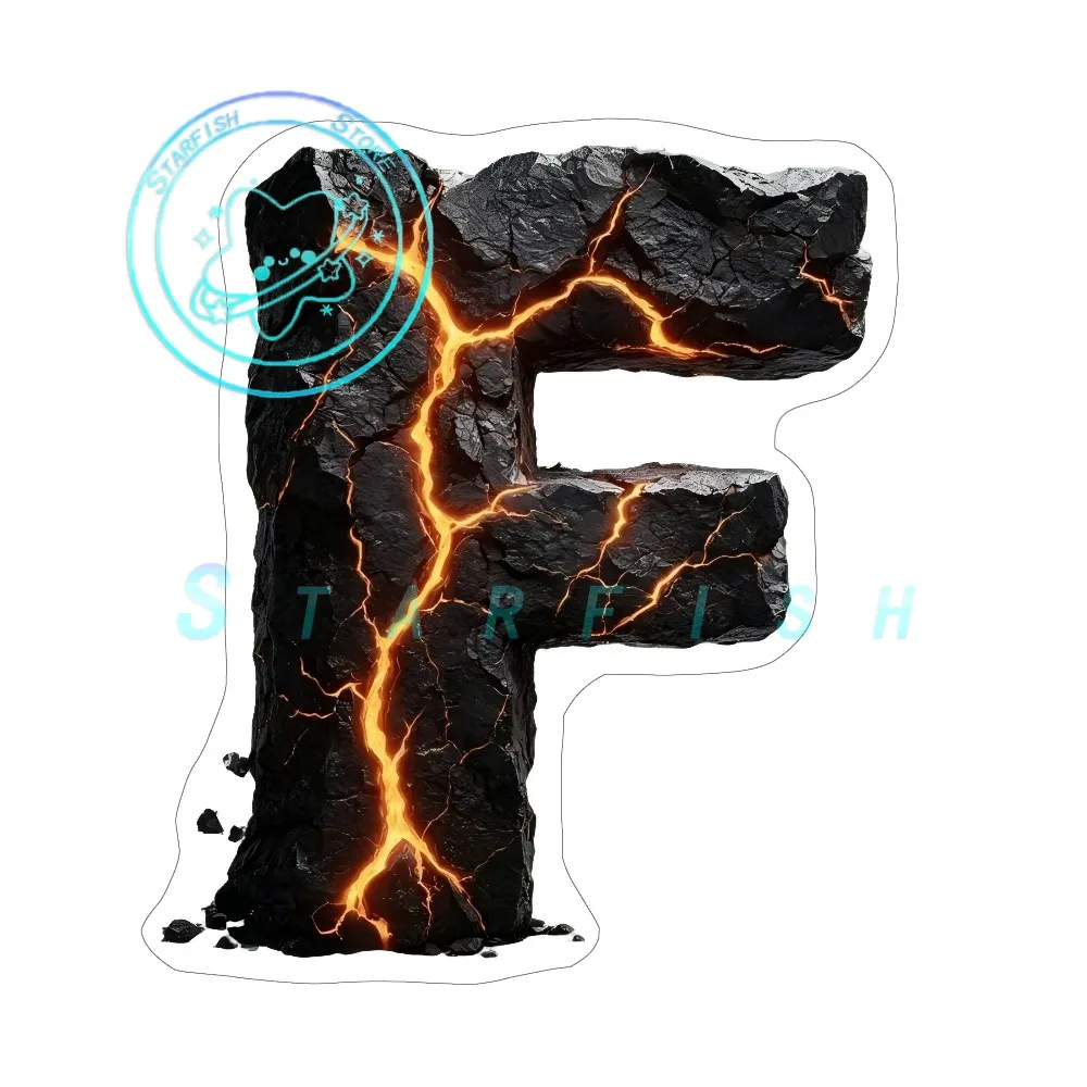 Lava Letter F, Hardcore Stone Letter, Surname DIY PVC Material, Waterproof, Sun Resistant, Car, Motorcycle, Luggage Decoration
Lava Letter F, Hardcore Stone Letter, Surname DIY PVC Material, Waterproof, Sun Resistant, Car, Motorcycle, Luggage Decoration