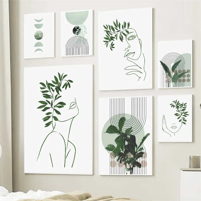 Abstract Wall Art Print Canvas Painting Paintings Decor Cuadros Decorativos Para Dormitorios Poster Faces Lines Green Leaves
Abstract Wall Art Print Canvas Painting Paintings Decor Cuadros Decorativos Para Dormitorios Poster Faces Lines Green Leaves