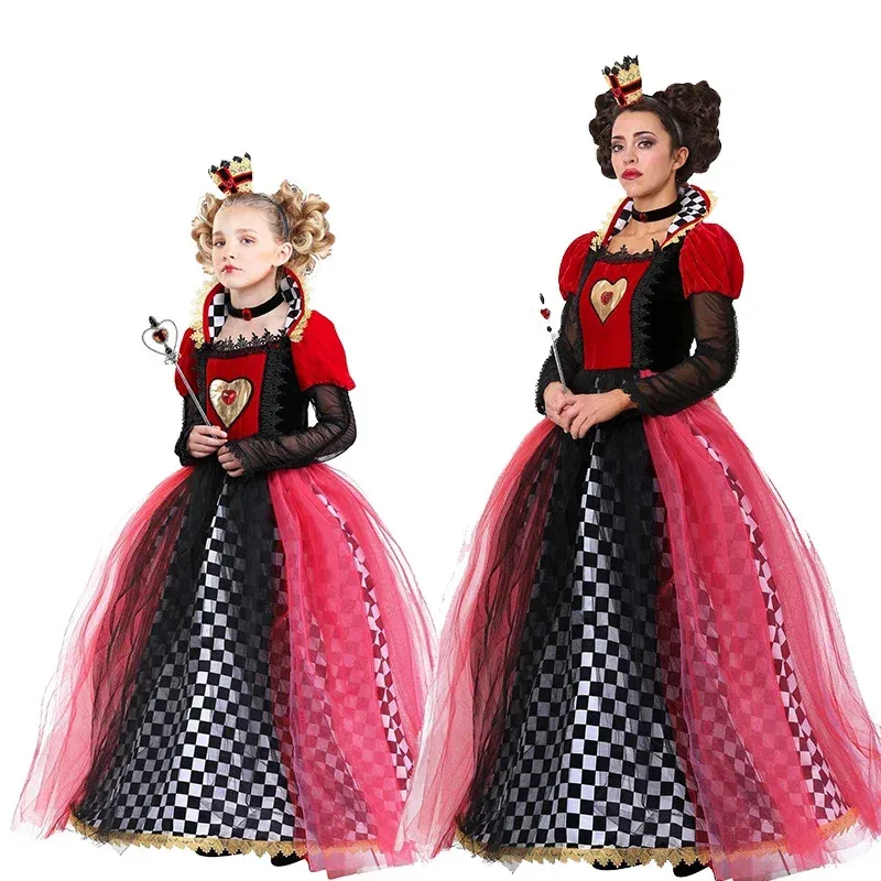 Women Alice Princess Fancy Dress Up Girls Ravishing Queen of Hearts Costume For Family Halloween Carnival Cosplay
Women Alice Princess Fancy Dress Up Girls Ravishing Queen of Hearts Costume For Family Halloween Carnival Cosplay
