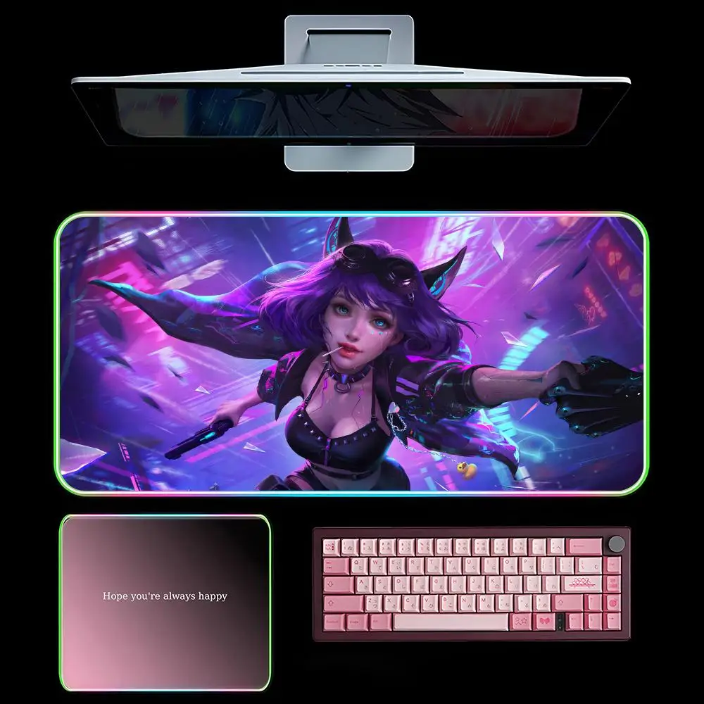 Коврик для мыши G-Girls and Cat, игровой коврик для мыши RGB, светодиодный большой игровой коврик для мыши, коврик для клавиатуры XXL, светящийся настольный коврик с подсветкой
Коврик для мыши G-Girls and Cat, игровой коврик для мыши RGB, светодиодный большой игровой коврик для мыши, коврик для клавиатуры XXL, светящийся настольный коврик с подсветкой
