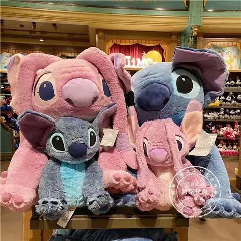 Shanghai Disneyland Disney cartoon Stitch Angel Plush Toys Cute Best Birthday girlfriend Gifts