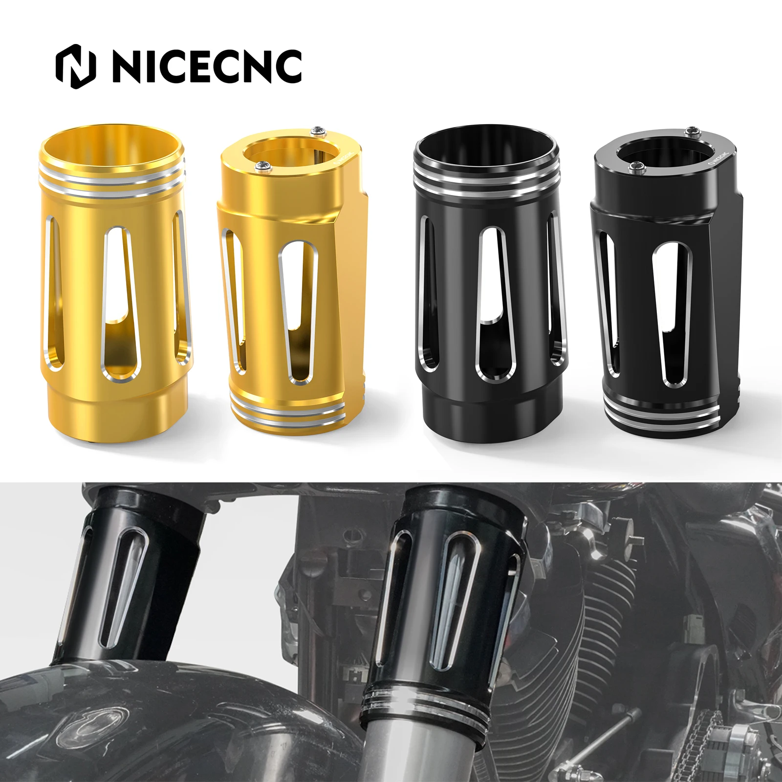 For 14-2024 Harley Street Glide Ultra Limited Fork Boots Cowbells Fork Slider Covers for Road Glide Street Glide/Special 15-2023
For 14-2024 Harley Street Glide Ultra Limited Fork Boots Cowbells Fork Slider Covers for Road Glide Street Glide/Special 15-2023