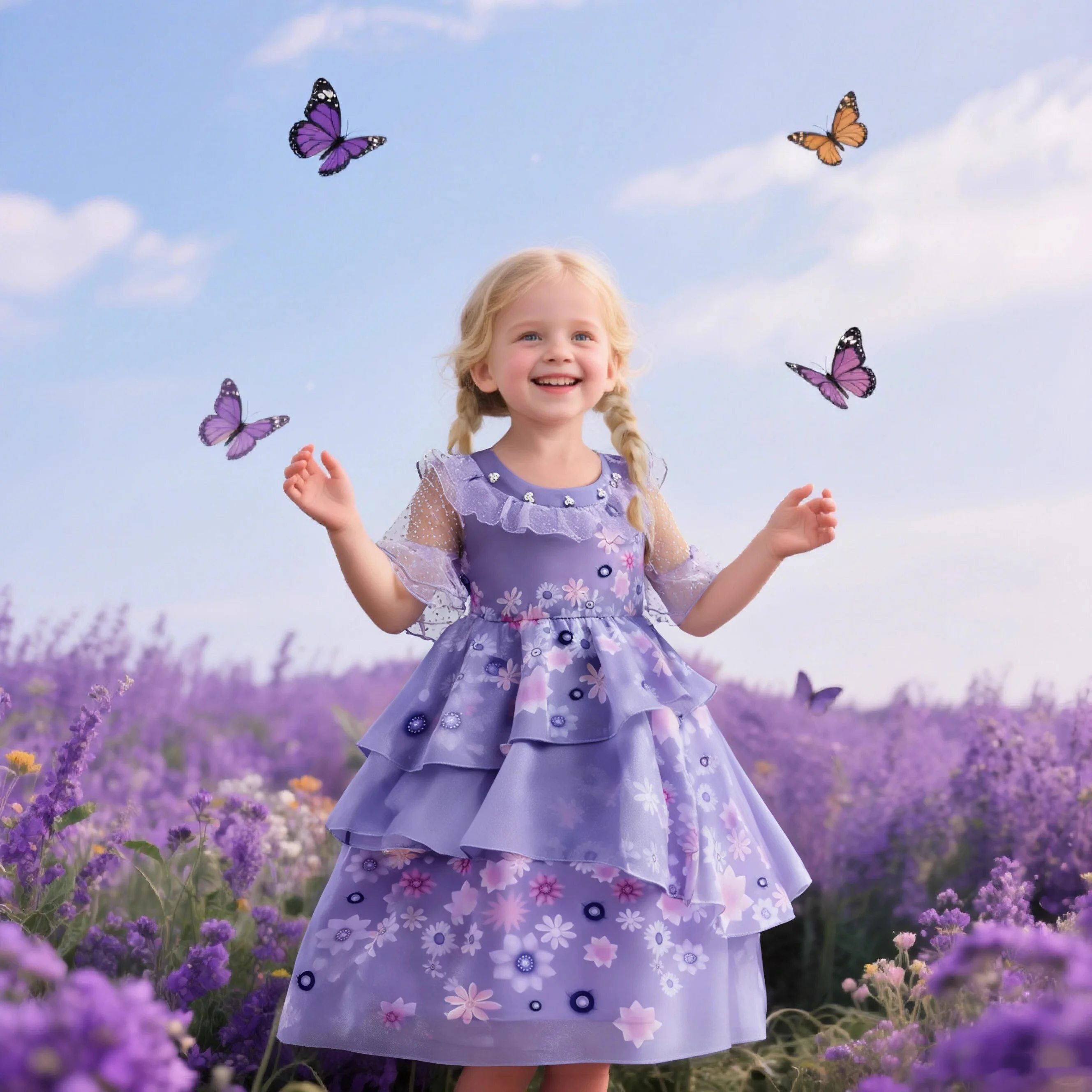 Kids Isabella Princess Dress Purple Fancy Ruffles Birthday Party Dress Up Gown For Girls Halloween Carnival Cosplay Costumes
Kids Isabella Princess Dress Purple Fancy Ruffles Birthday Party Dress Up Gown For Girls Halloween Carnival Cosplay Costumes