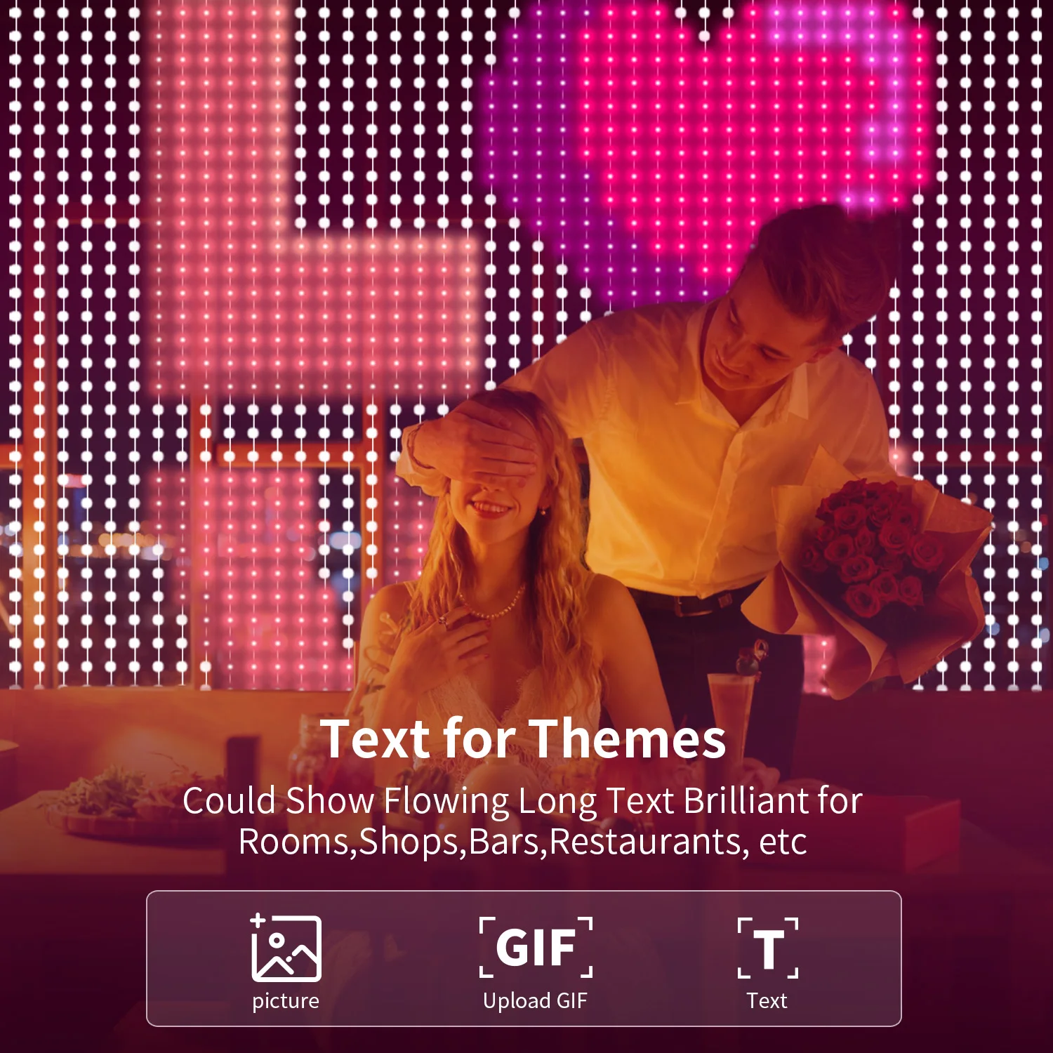 Умная светодиодная гирлянда-штора, 3/6/10 футов, 400 светодиодов, USB, динамическая музыкальная подсветка, возможность создания текста и узоров, для спальни, сада, свадьбы, подарок на День святого Валентина
Умная светодиодная гирлянда-штора, 3/6/10 футов, 400 светодиодов, USB, динамическая музыкальная подсветка, возможность создания текста и узоров, для спальни, сада, свадьбы, подарок на День святого Валентина