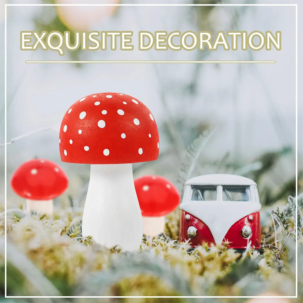 2pcs wooden Ornament Garden Micro Landscape Decoration Mini Mushrooms For Diy Scene Simulation Decor Micro Landscape 
2pcs wooden Ornament Garden Micro Landscape Decoration Mini Mushrooms For Diy Scene Simulation Decor Micro Landscape