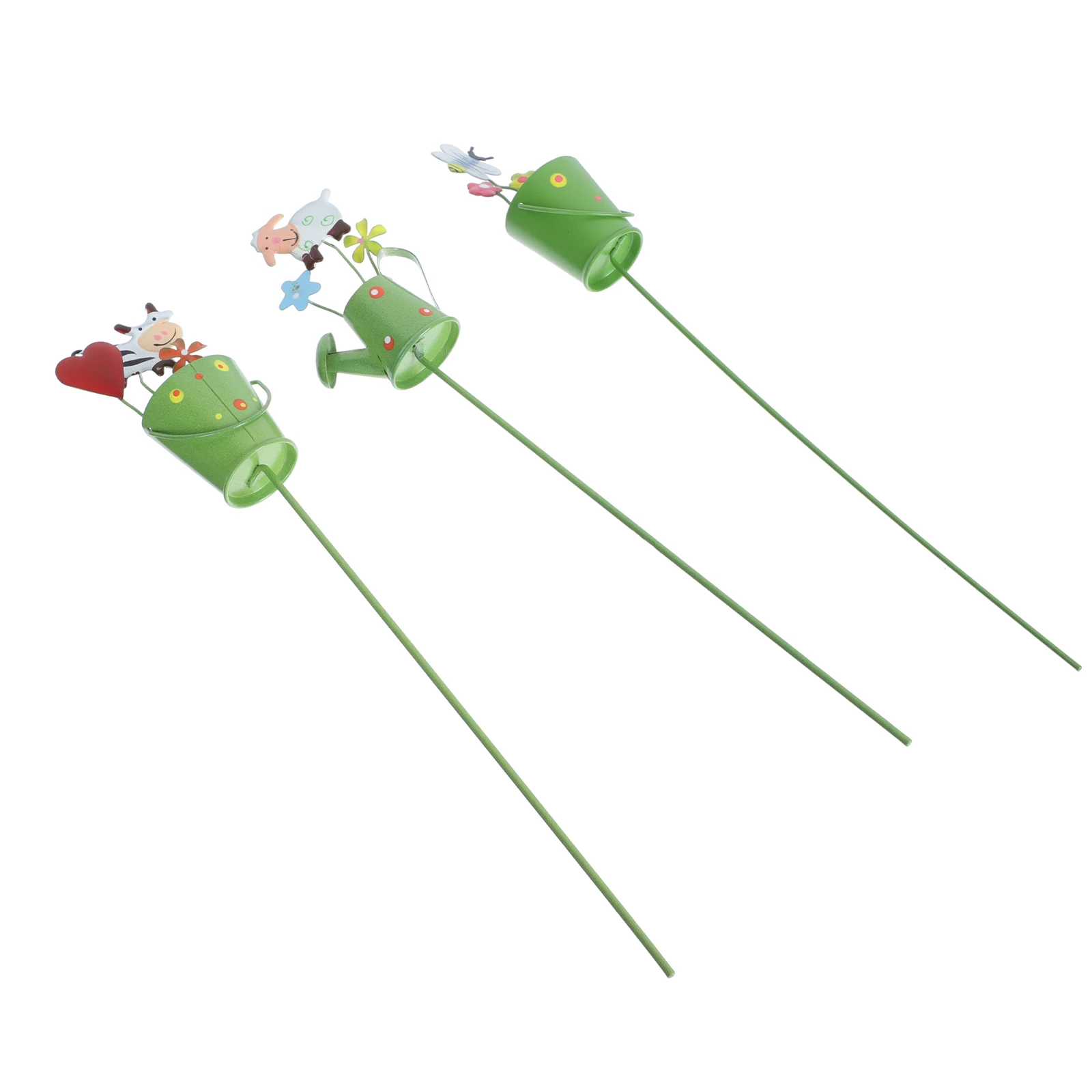 3 Pcs Metal Plant Stakes Durable Safe Material Cartoon Elements Garden Decor Flower Pot Insert Outdoor Party Props
3 Pcs Metal Plant Stakes Durable Safe Material Cartoon Elements Garden Decor Flower Pot Insert Outdoor Party Props