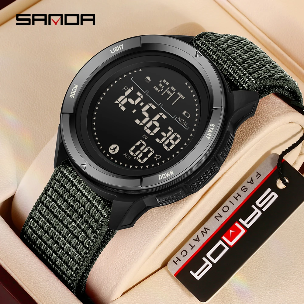 SANDA Outdoor Sport LED Electroni Watch Men Metronome Movement Step Counting Military Countdown Compass Waterproof Digital Watch
SANDA Outdoor Sport LED Electroni Watch Men Metronome Movement Step Counting Military Countdown Compass Waterproof Digital Watch