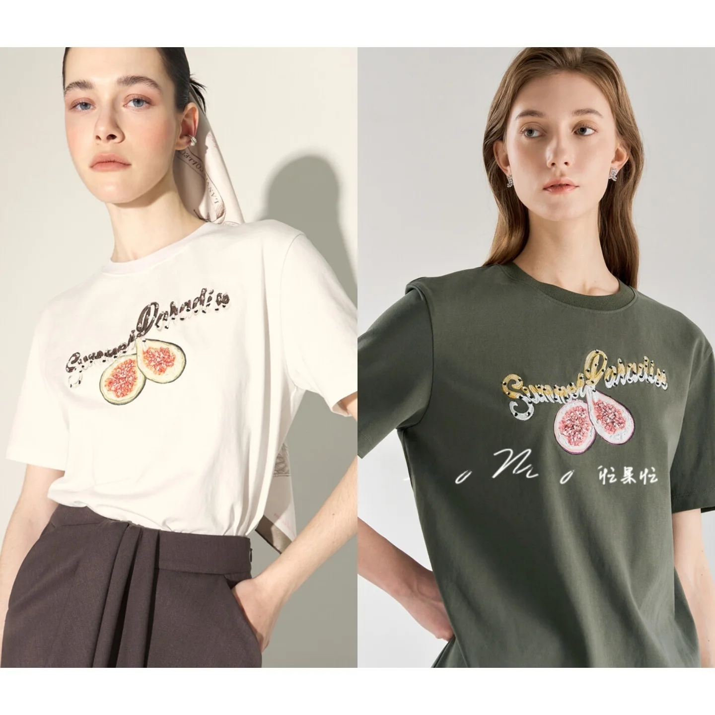 Pure Cotton Korean Sle Fig Embroidered Letter ort Sve T-irt Commute Versatile round Ne Top Women's Faion
Pure Cotton Korean Sle Fig Embroidered Letter ort Sve T-irt Commute Versatile round Ne Top Women's Faion