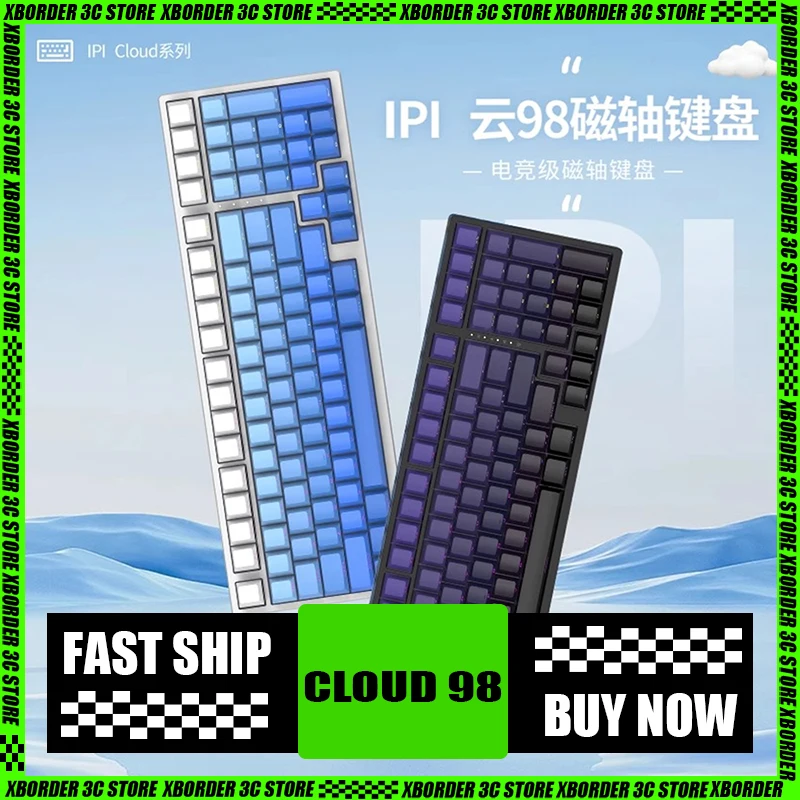 Ipi Cloud98 Tri Mode Wireless Bluetooth Mechanical Keyboard 0.02mm RT Accuracy 8KHz Return Rate Top Structure 4KHz Scanning Rate
Ipi Cloud98 Tri Mode Wireless Bluetooth Mechanical Keyboard 0.02mm RT Accuracy 8KHz Return Rate Top Structure 4KHz Scanning Rate