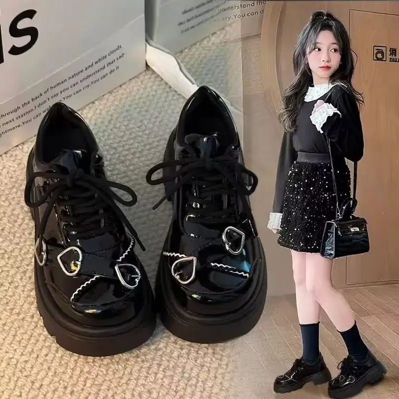 Childrens Leather Shoes 2025 Spring Autumn Black Dance Performance Shoes Girls Princess Single Shoes
Childrens Leather Shoes 2025 Spring Autumn Black Dance Performance Shoes Girls Princess Single Shoes