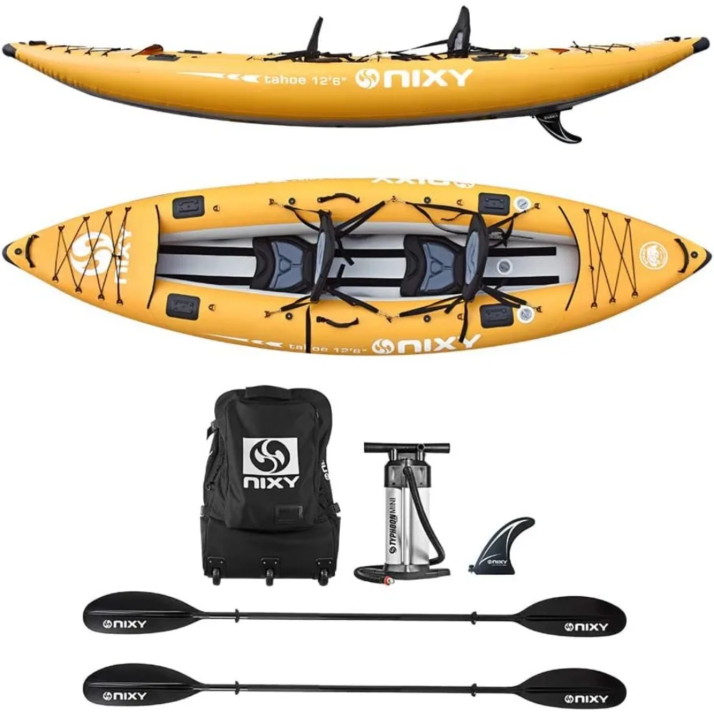 Tahoe Inflatable Kayak - Premium 2 Person Kayak Durable Design for Two Adults, Portable and Stable with Advanced Features f
Tahoe Inflatable Kayak - Premium 2 Person Kayak Durable Design for Two Adults, Portable and Stable with Advanced Features f