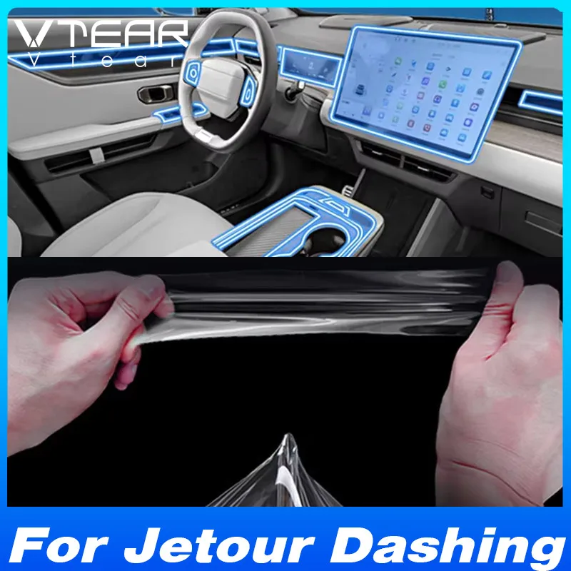 Vtear For Chery Jetour Dashing 2021-2024 TPU Interior Protective Film Plug and Play Anti-Scratch Transparent Accessories Parts
Vtear For Chery Jetour Dashing 2021-2024 TPU Interior Protective Film Plug and Play Anti-Scratch Transparent Accessories Parts