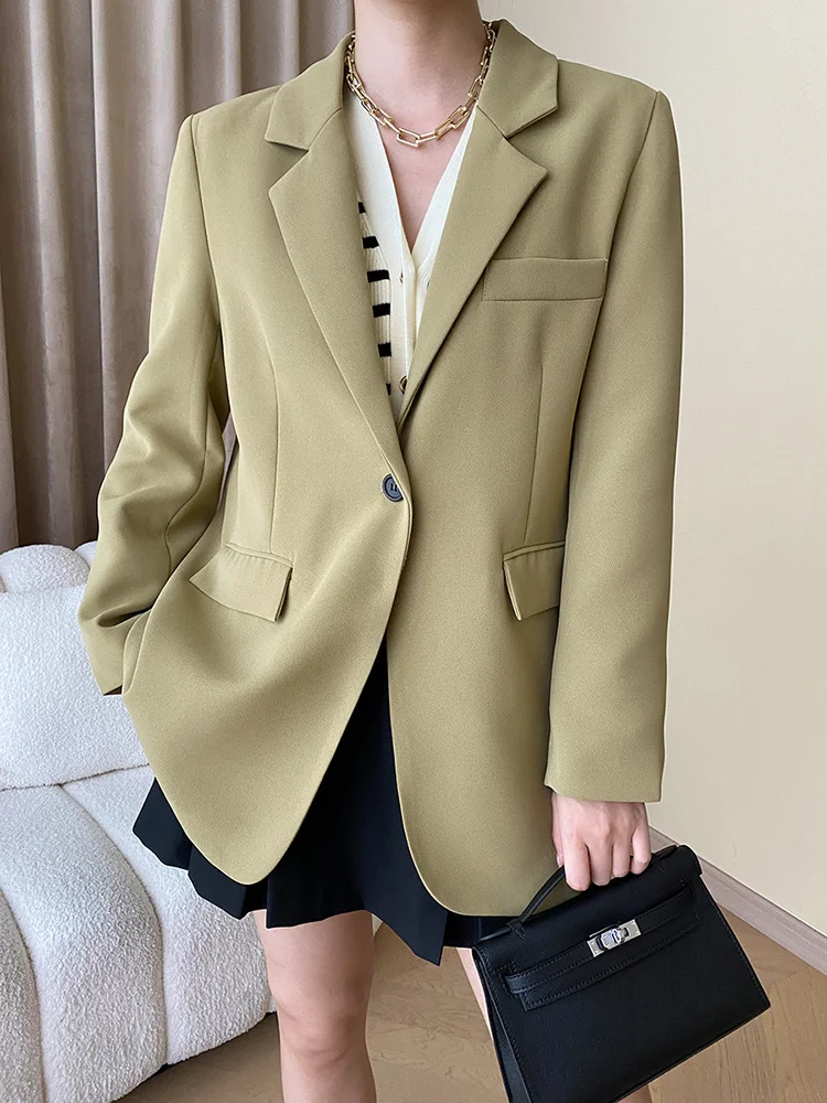 Women Blue Back Irregular Big Size Blazer New Lapel Long Sleeve Loose Fit Jacket Fashion Tide Spring Autumn O603
Women Blue Back Irregular Big Size Blazer New Lapel Long Sleeve Loose Fit Jacket Fashion Tide Spring Autumn O603