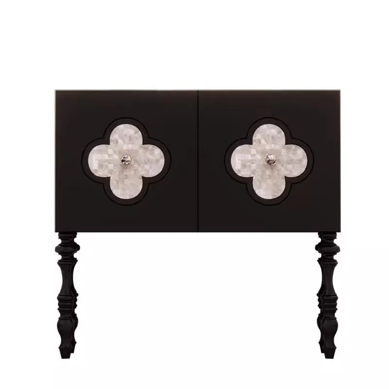 Natural Fritillary Clover Side Cabinet French Retro Black Locker Creative Entrance Cabinet
Natural Fritillary Clover Side Cabinet French Retro Black Locker Creative Entrance Cabinet