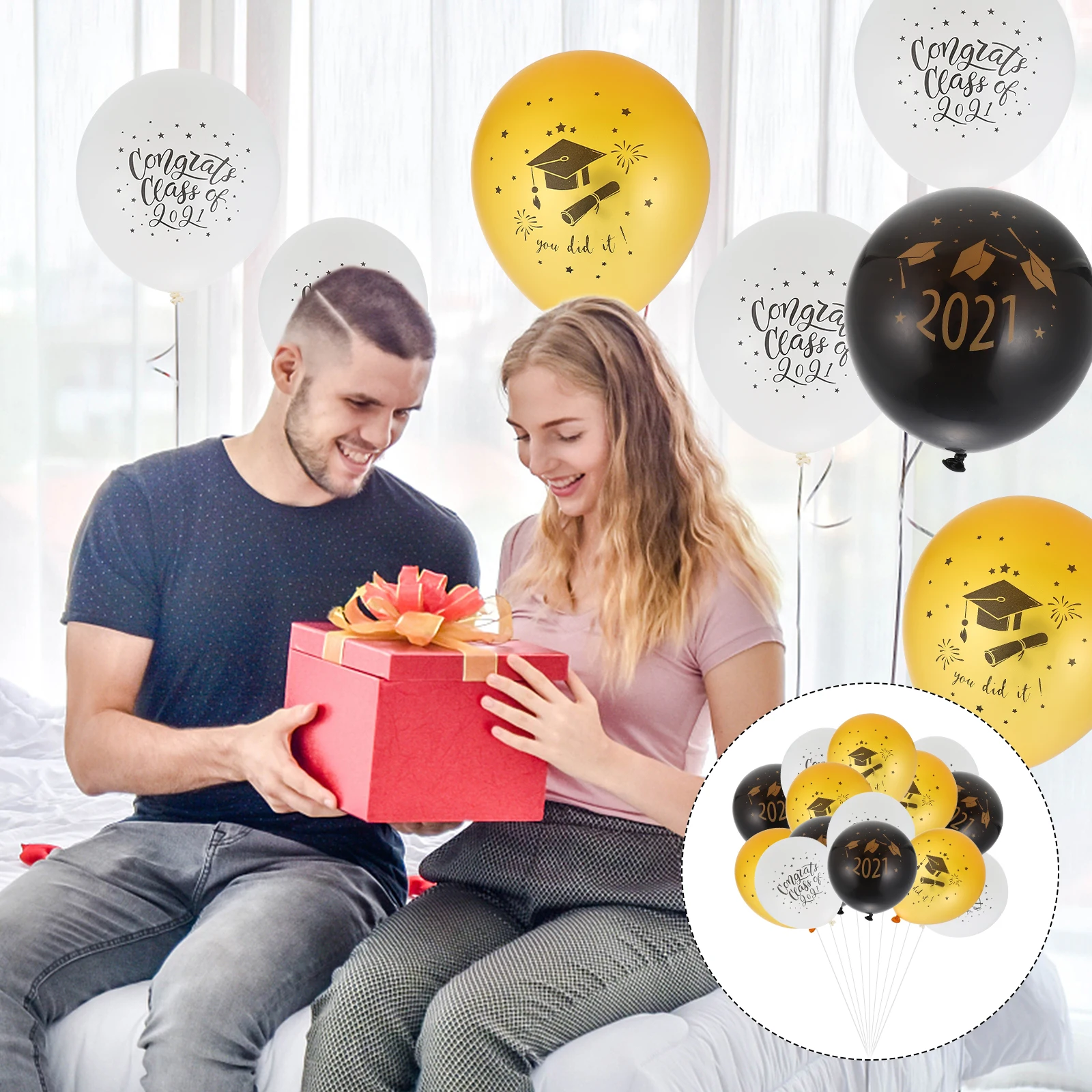 15pcs Supplies Kit Latex Balloons Set Celebration Party Balloons Kit Graduation Decor Balloon School Festive
15pcs Supplies Kit Latex Balloons Set Celebration Party Balloons Kit Graduation Decor Balloon School Festive