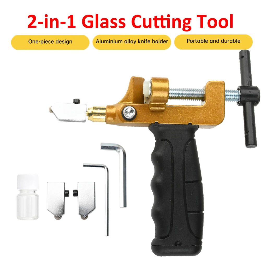 2 in 1 Glass Ceramic Tile Cutter Handheld Glass Cutting Tool Boundary Opener for Glass Cutting Tile Mirror Mosaic Window
2 in 1 Glass Ceramic Tile Cutter Handheld Glass Cutting Tool Boundary Opener for Glass Cutting Tile Mirror Mosaic Window