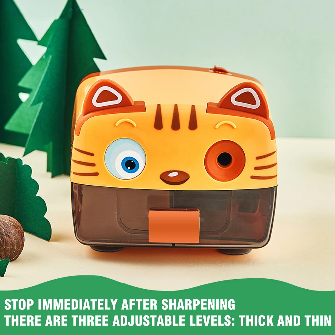 Tiger & Panda Cartoon Electric Pencil Sharpener Automatic Kids Pencil Sharpener Cute School Supplies for Children
Tiger & Panda Cartoon Electric Pencil Sharpener Automatic Kids Pencil Sharpener Cute School Supplies for Children