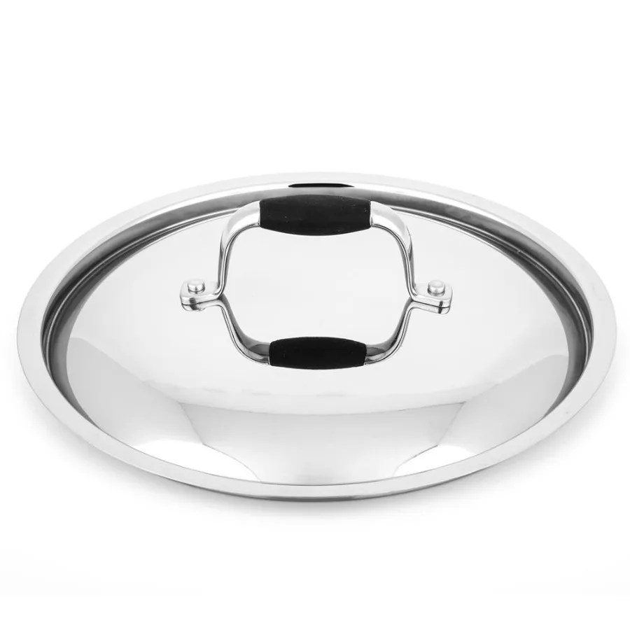 Stainless Steel Sturdy and Durable Stain-Resistant Kitchen Cookware Sauté Pan Stock Pot Lid
Stainless Steel Sturdy and Durable Stain-Resistant Kitchen Cookware Sauté Pan Stock Pot Lid